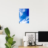 Wispy Clouds - Blau Poster (Heimbüro)