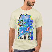Wispy Clouds - Blau T-Shirt (Vorderseite)