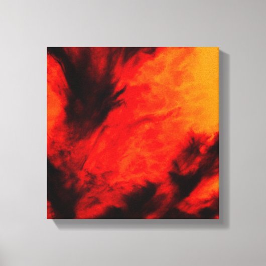 Wispy Clouds - Orange Leinwanddruck (Vorderseite)