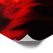 Wispy Clouds - Orange Poster (Ecke)