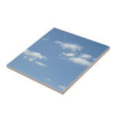 Wispy Clouds Powder Blue Sky Fliese (Seite)