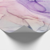 Wispy Ethereal Pastel Watercolor Inky Fantasy Glam Geschenkpapier (Ecke)