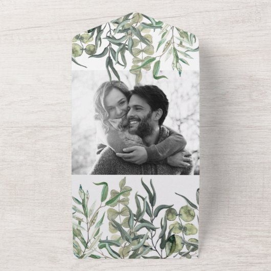 Wispy Eukalyptus Grüne Weinroute Mendrisiotto All In One Einladung (Außenbereich)