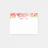 Wispy Floral Personalisiert Notes Post-it Klebezettel (Vorderseite)