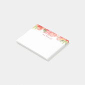 Wispy Floral Personalisiert Notes Post-it Klebezettel (angewinkelt)