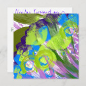 Wispy Garden Geburtstag Einladung (Vorne/Hinten)