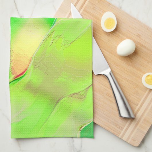 Wispy geschnitzt im alten vivid grün? geschirrtuch (Viertel Falte)