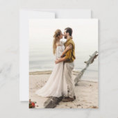 Wispy Greenery Modern Botanical Boho Save the Date Einladung (Rückseite)