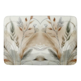 Wispy Greenery Moderne Botanische Hochzeit Badematte