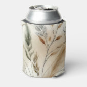 Wispy Greenery Moderne Botanische Hochzeit Dosenkühler (Kanne Rückseite)