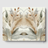 Wispy Greenery Moderne Botanische Hochzeit Gästebuch (Rückseite)