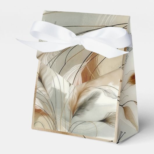 Wispy Greenery Moderne Botanische Hochzeit Geschenkschachtel (Vorderseite)