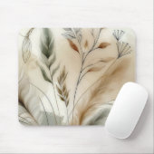 Wispy Greenery Moderne Botanische Hochzeit Mousepad (Mit Mouse)