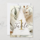 Wispy Greenery Moderner Botanischer Hochzeitstisch Einladung (Vorderseite)