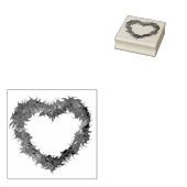 Wispy Heart Rubber Stamps Gummistempel (Stempel)