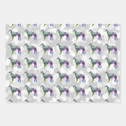 Wispy Silken Windhound Geschenkpapier Set (Vorderseite)