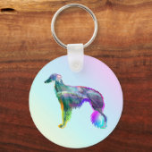 Wispy Silken Windhound Schlüsselanhänger (Rückseite)