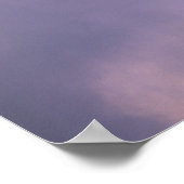 Wispy Wolken gegen blauen Himmel Poster (Ecke)
