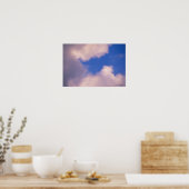 Wispy Wolken gegen blauen Himmel Poster (Küche)