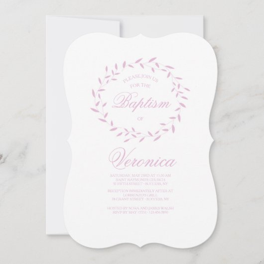 Wispy Wreath Einladung (Vorderseite)