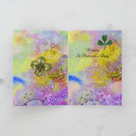 WISS MIR, ICH BIN IRISH/BABY, RABBIT, LEPRECHAUN H KARTE (Innenseite)