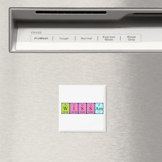 Wissam Periodennamenmagnet Magnet (In Situ (Geschirrspüler))