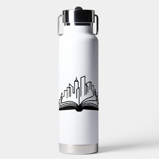 Wissen baut Städte Buch  Trinkflasche (Vorderseite)