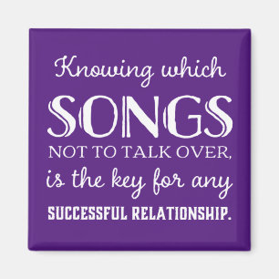 Wissen darüber, welche Lieder nicht zu reden sind Magnet