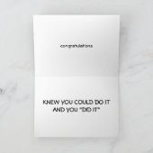 *WISSEN, DASS SIE ES MACHEN KÖNNTEN UND SIE ES GET KARTE (Innenseite)