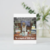 Wissen Hunde Salz in den Ozeanen Postkarte (Stehend Vorderseite)