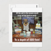 Wissen Hunde Salz in den Ozeanen Postkarte (Vorne/Hinten)