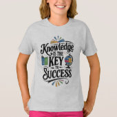 Wissen ist der Schlüssel zum Erfolg T-Shirt (Vorderseite)