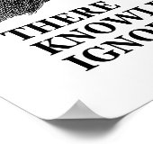 Wissen ist gut - Ignoranz ist Böse (Sokrates) Poster (Ecke)