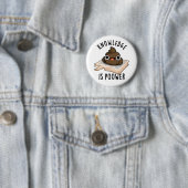 Wissen ist kraftvoller Kack Button (Beispiel)