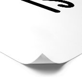 Wissen ist kraftvoller Kack Poster (Ecke)