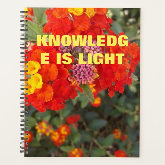 Wissen ist Licht Planer (Vorderseite)