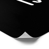 Wissen ist Macht Witziger Kack Pun Dark BG Poster (Ecke)