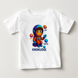 Wissen ist mein Universum - Weltraum lernen Erkund Baby T-shirt