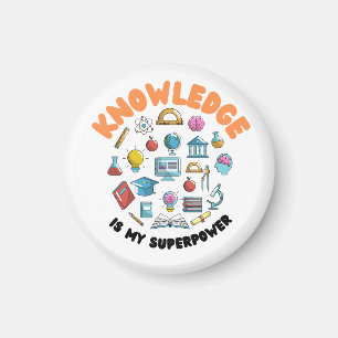 Wissen ist meine Supermacht Magnet