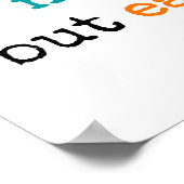 Wissen ist Nahrung, aber Schöpfung ist Leben - Pla Poster (Ecke)