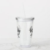 Wissen ist Power Acryltrinkbecher (Links)