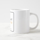 Wissen ist Power-Bacon-minimal Jumbo-Tasse (Rechts)