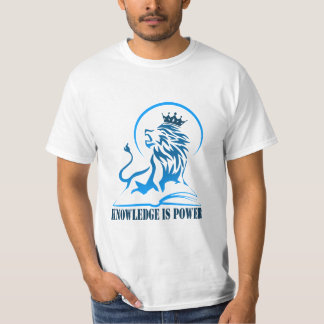 Wissen ist Power - blau-04-22 T-Shirt