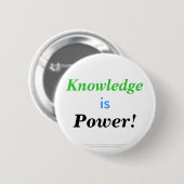 Wissen ist Power! Button (Vorne & Hinten)