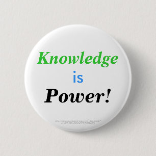 Wissen ist Power! Button