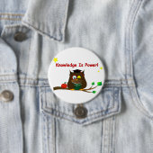 Wissen ist Power! Button (Beispiel)