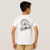 Wissen ist Power Cool Geometric Design T-Shirt (Schwarz voll)