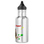 Wissen ist Power! Edelstahlflasche (Rechts)