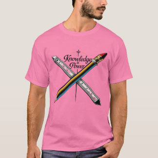 Wissen ist Power - Inspirierend Bildung und Weishe T-Shirt