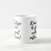 Wissen ist Power Kaffee Cup Tasse (Mittel)